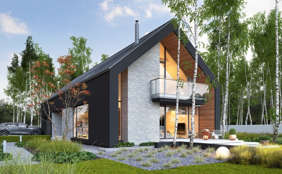 Nowoczesny projekt domu Idealny 1A