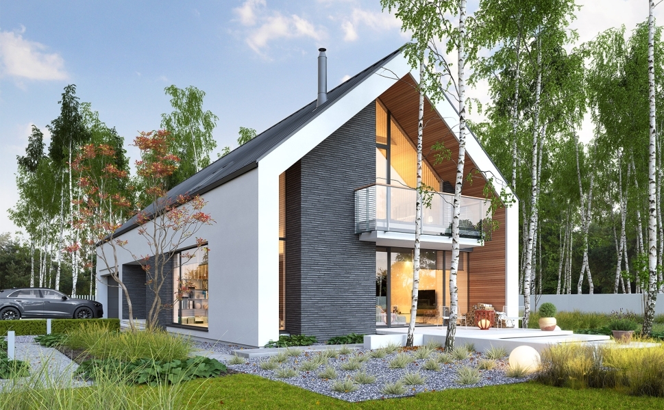 Nowoczesny projekt domu Idealny 1A