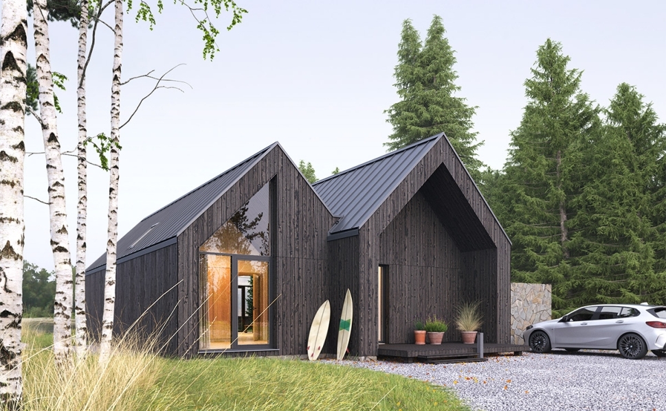 Nowoczesny projekt domu Nordic Duo M