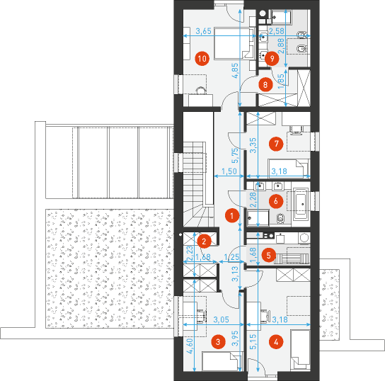 Ambitny 1 - Rzut poddasza