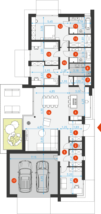 Aura 1 - Rzut parteru