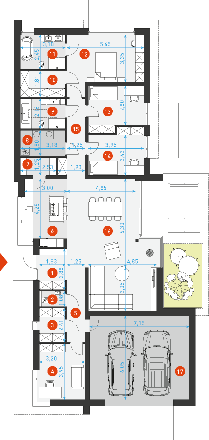 Aura 1 - Rzut parteru