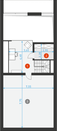Beztroski 1 - Rzut poddasza