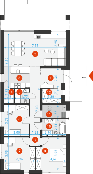 Beztroski 2 - Rzut parteru
