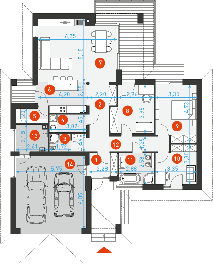 Dobry 2 - Rzut parteru