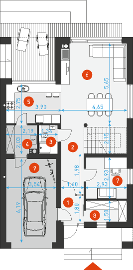 Dostępny 2 - Rzut parteru