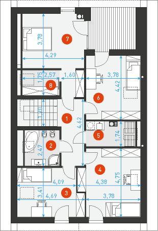 Dostępny 2 - Rzut poddasza