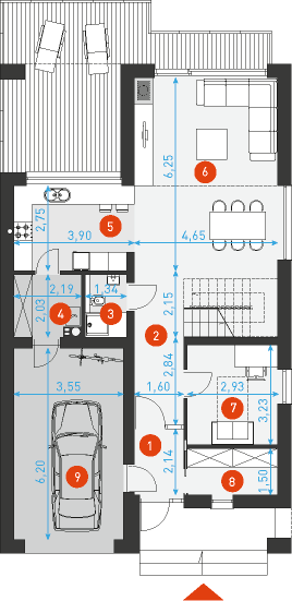 Dostępny 4 - Rzut parteru