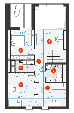 Dostępny 4 - Rzut poddasza