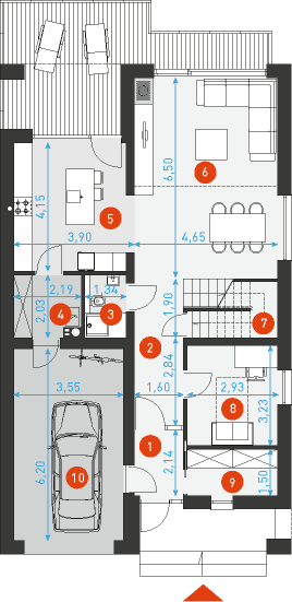 Dostępny 4A - Rzut parteru