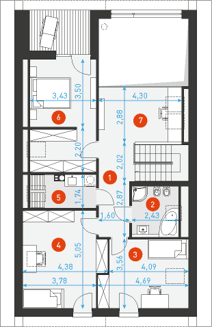 Dostępny 4A - Rzut poddasza