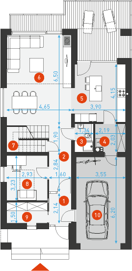 Dostępny 4B - Rzut parteru