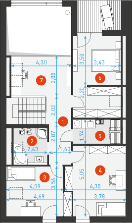 Dostępny 4B - Rzut poddasza