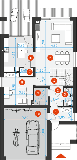Dostępny 5 - Rzut parteru