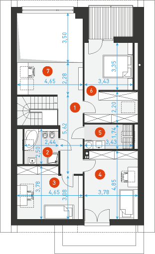 Dostępny 5 - Rzut poddasza