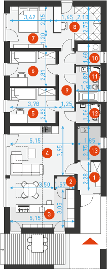 Ekonomiczny 3 - Rzut parteru