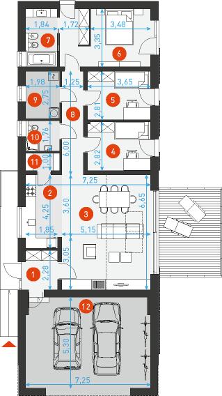 Ekonomiczny 4 - Rzut parteru