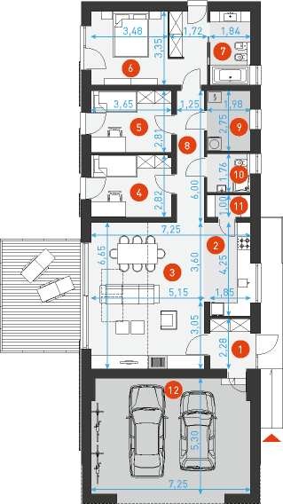 Ekonomiczny 4 - Rzut parteru