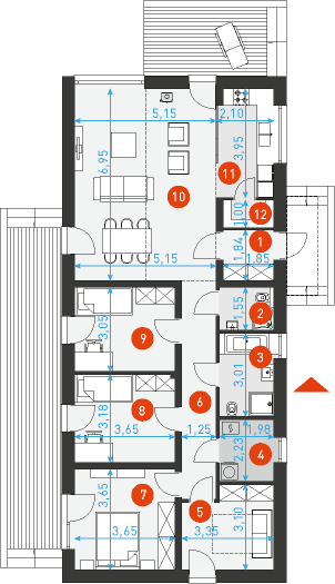 Ekonomiczny 5 - Rzut parteru