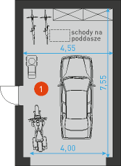 Garaż G3 - Rzut parteru