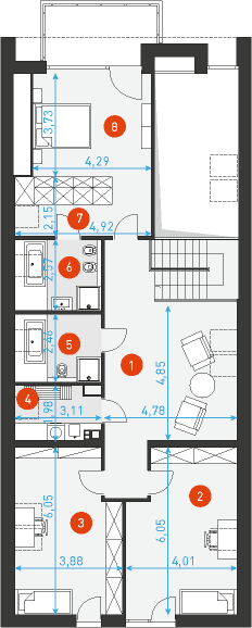 Idealny 1 - Rzut poddasza