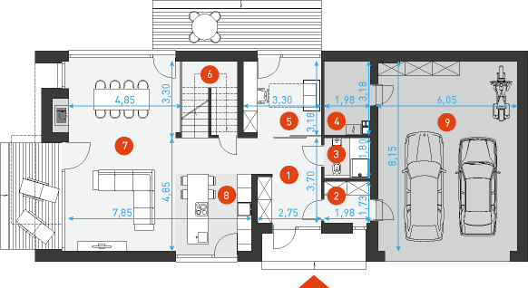 Idealny 2 - Rzut parteru