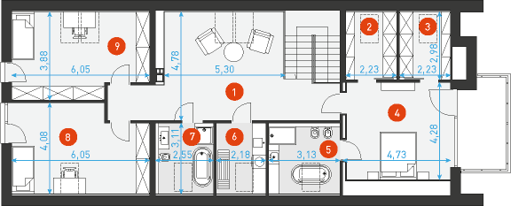 Idealny 2 - Rzut poddasza