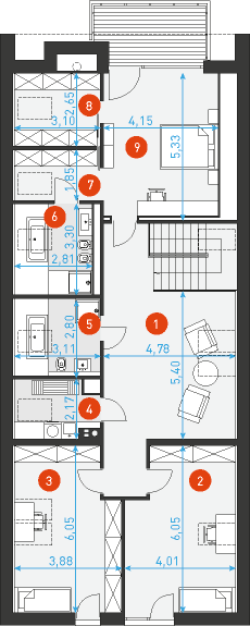 Idealny 3 - Rzut poddasza