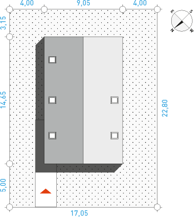 Idealny M1 - Działka / Nasłonecznienie