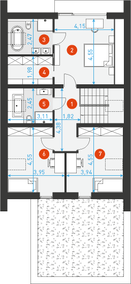 Idealny M2 - Rzut poddasza