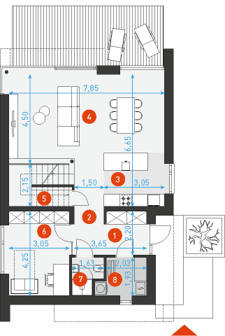 Idealny S1 - Rzut parteru