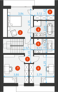 Idealny S1 - Rzut poddasza