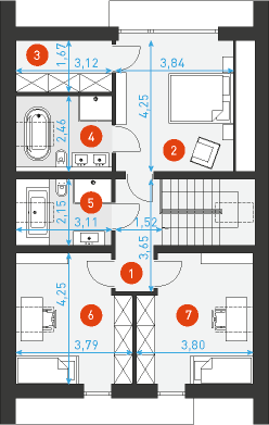 Idealny S1 - Rzut poddasza