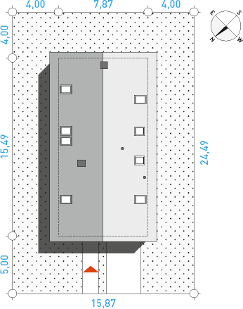 Miły 1A - Działka / Nasłonecznienie