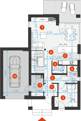 Miły 3 - Rzut parteru
