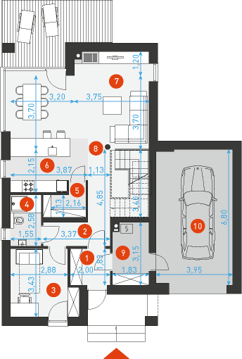 Miły 3 - Rzut parteru