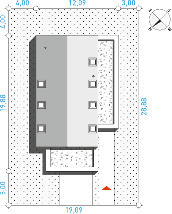Modelowy 1 - Działka / Nasłonecznienie