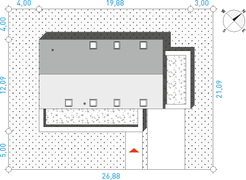 Modelowy 2 - Działka / Nasłonecznienie