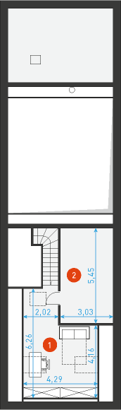Naturalny 1A - Rzut poddasza