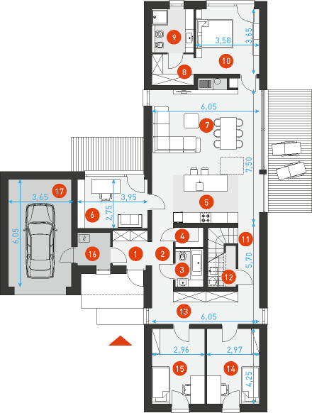 Naturalny 2 - Rzut parteru
