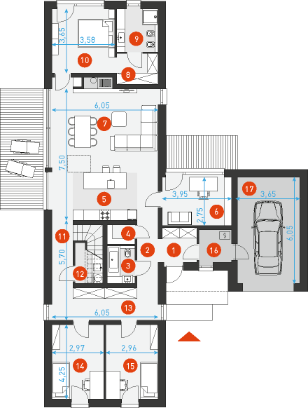 Naturalny 2 - Rzut parteru