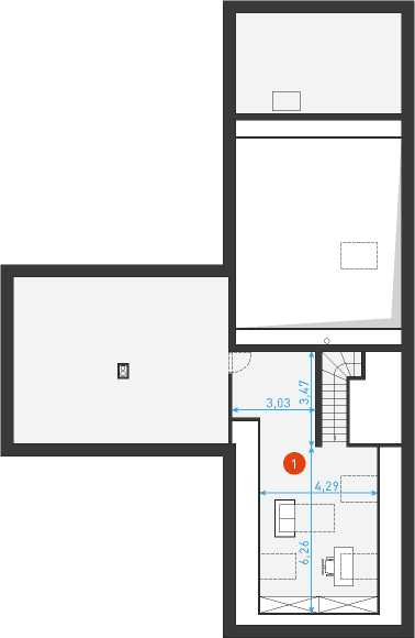 Naturalny 2 - Rzut poddasza
