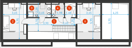 Odważny 2 - Rzut poddasza