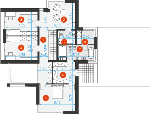 Otwarty 1 - Rzut piętra