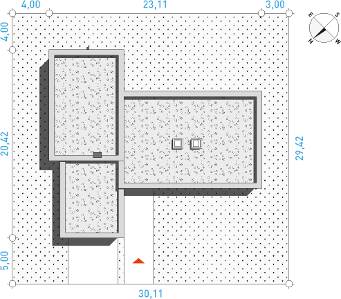 Parterowy 1 - Działka / Nasłonecznienie
