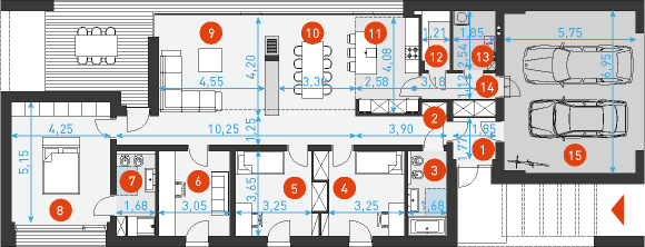 Parterowy 3 - Rzut parteru