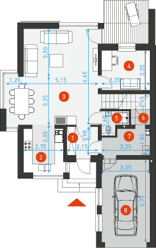 Praktyczny 1 - Rzut parteru