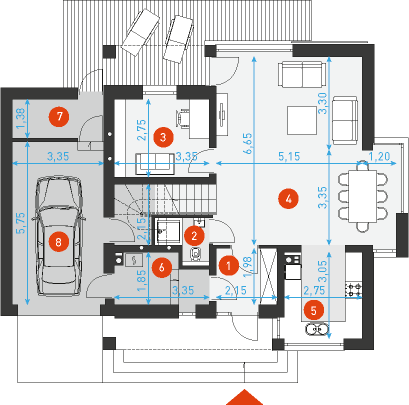 Praktyczny 3 - Rzut parteru