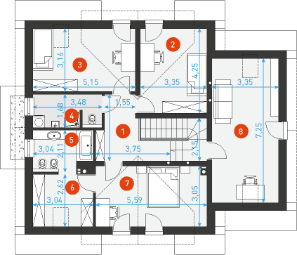 Praktyczny 3 - Rzut poddasza