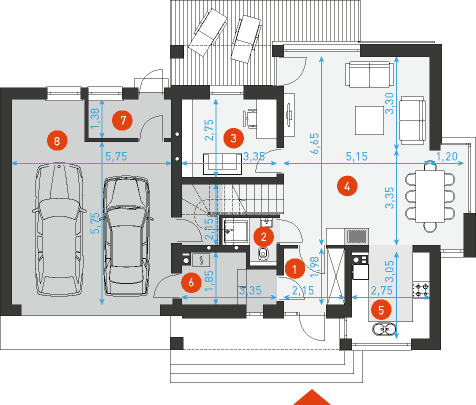 Praktyczny 4 - Rzut parteru